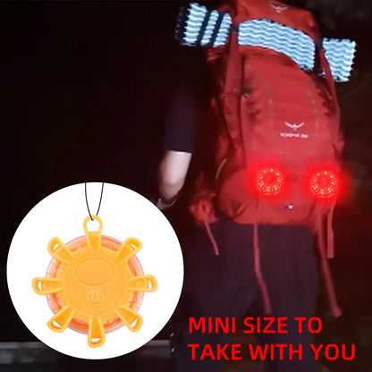1PCS 8LED Flares Emergency Roadside Safety Beacon Disc Flashing