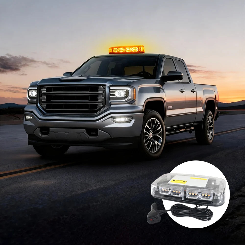 For Vehicle Roof Multi-Mode Flash 12V Magnetic Mount Strobe 24V