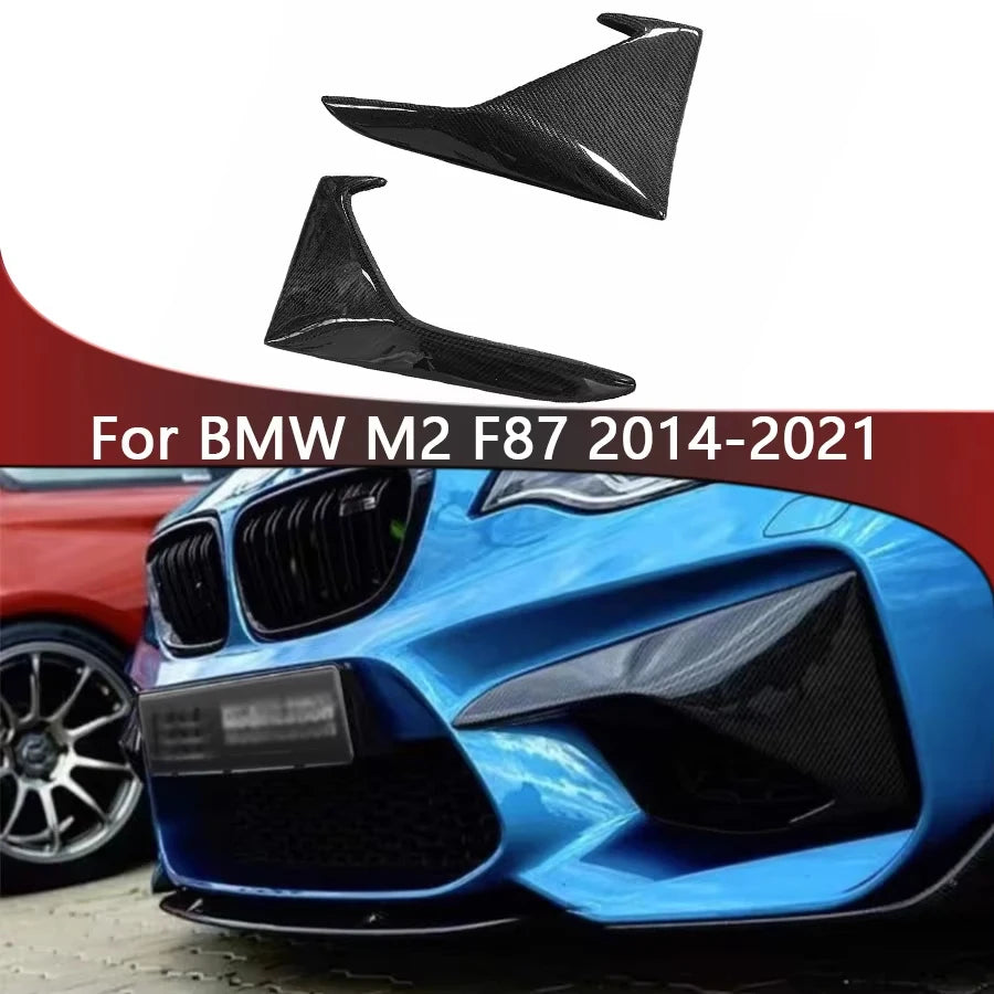 For BMW M2 F87 Carbon Fiber Front Bumper Wrap Protective Corner