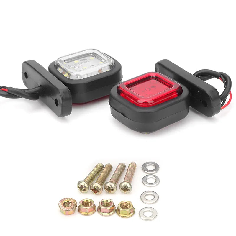 For Man Double Face Side Marker Taillight Warning Signal