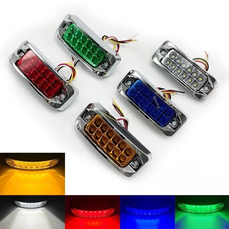 1PCS 12-24v Amber Side Marker Turn Signal Clearance Truck