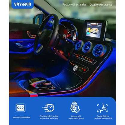 For C Class Glc Class W205 Ambient Lighting Upgrade Interior X253