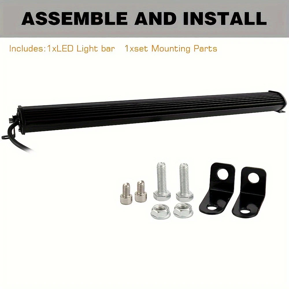 ultra-thin Bar Inch Flood Dual Row Truck off-road Lighting