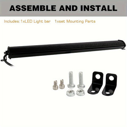 ultra-thin Bar Inch Flood Dual Row Truck off-road Lighting