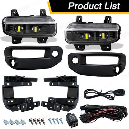 For Dodge Ram 1500 2019 2020 Fog Lamps 2021 2022 2023 Drl