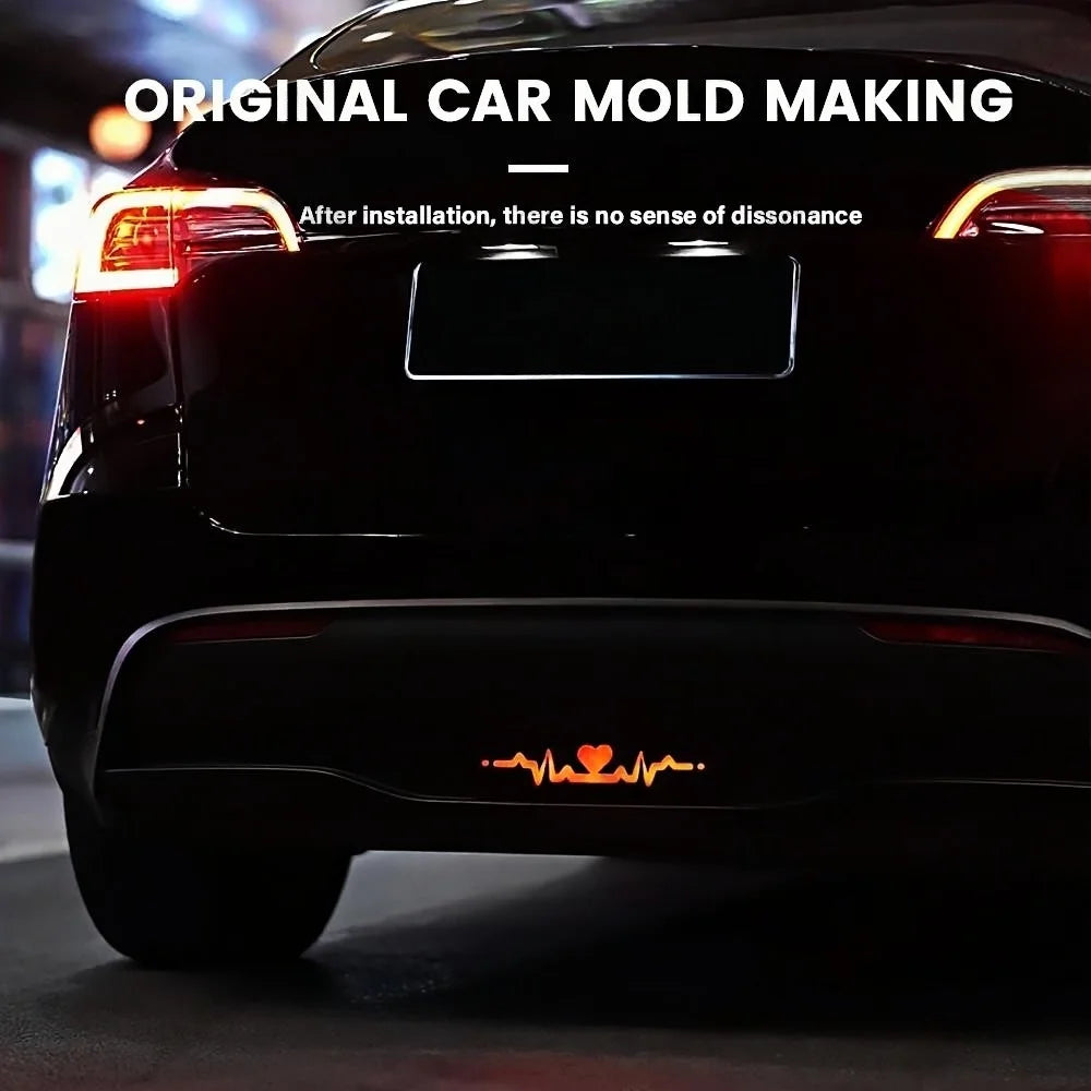 For Tesla Model Y Rear Bumper Heartbeat Pilot Turn Signal Tail