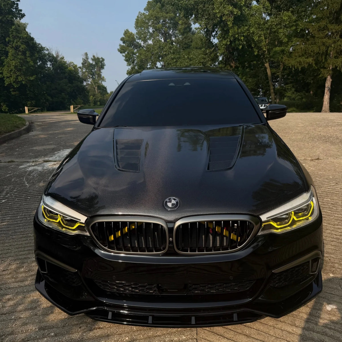 For BMW 5 Series G30 525I Front Bumper Lip Splitter Diffuser