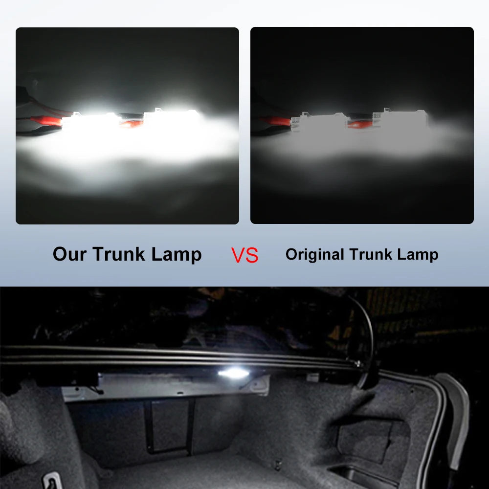 For Audi A3 8P A4 B6 2PCS Luggage Trunk Lampcar Interior A6 C6