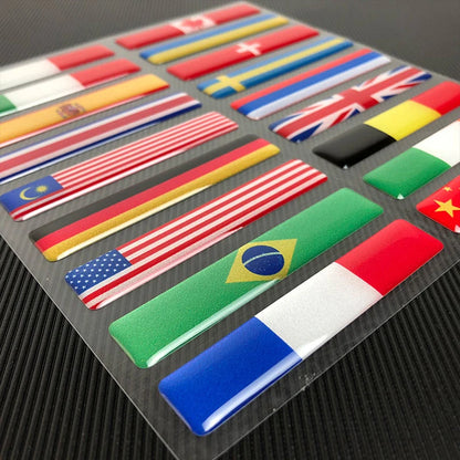 3D Reflective National Flag Sticker Motorcycle Decal British