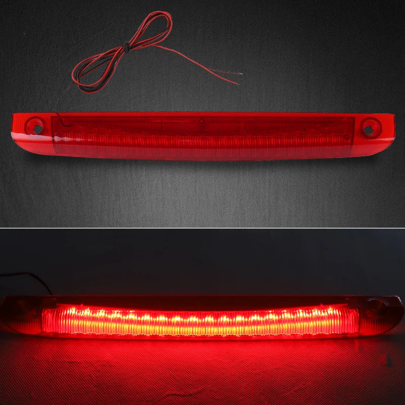 24 Red Rear Mounted Brake Stop Waterproof Tail 340MM