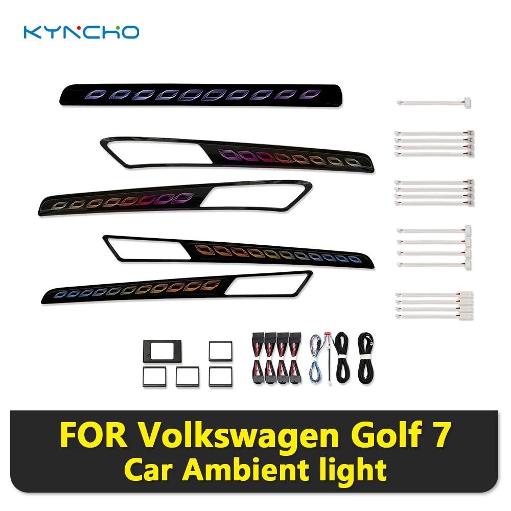 For VW Golf 7 MK7 MK7.5 Kyncho Suitable Ambient Lighting Models