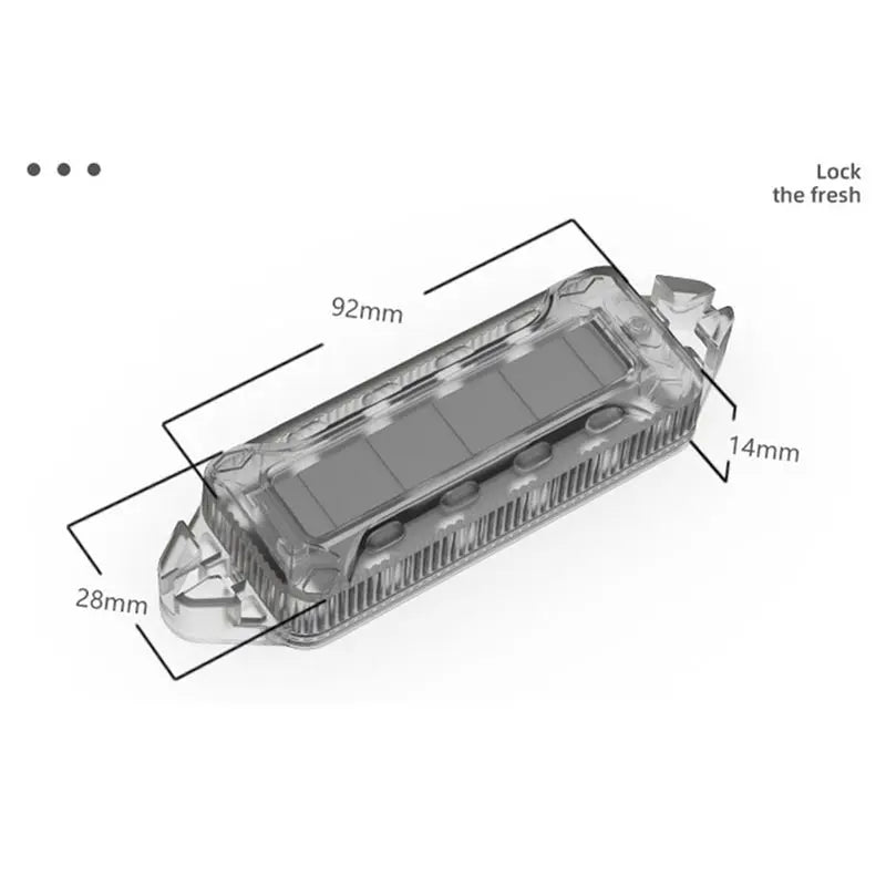 a13f-2 Pack Solar Power Warning Motorcycles IP65 Waterproof