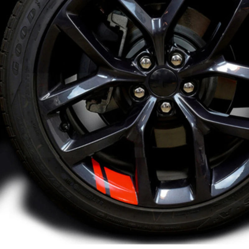 For Size 18' - 21' Decorative 6PCS Reflective Wheel Rim Vinyl