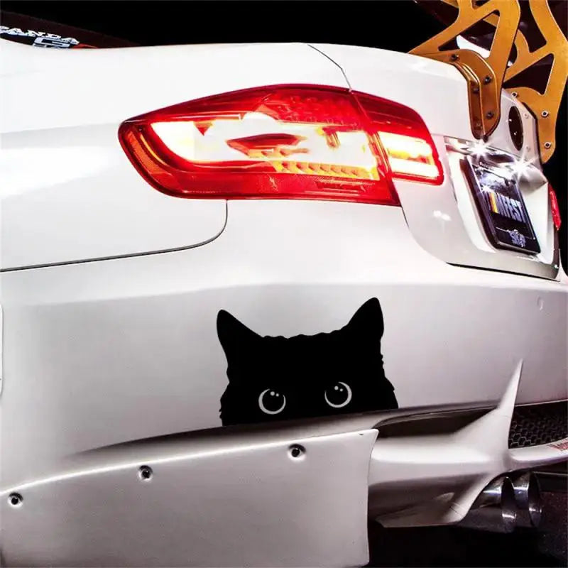 Stickers Waterproof Anime Cartoon Black Cat Sneak Electric