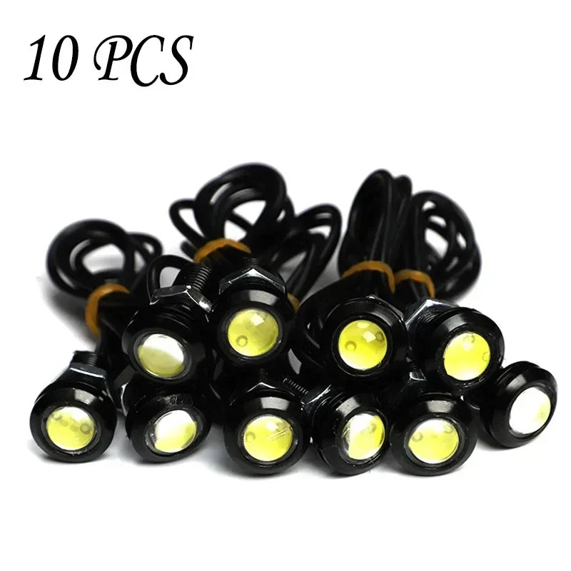 10PCS Pack 18MM Eagle Eye Drl Daytime Running 12V
