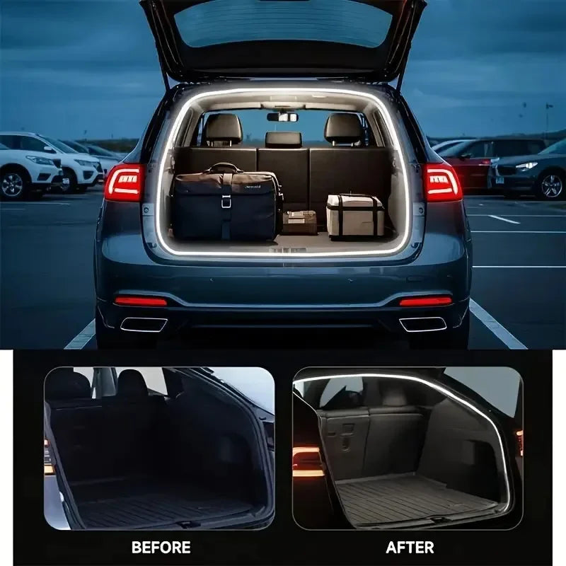 For Chrysler 300 LED Car Trunk Light Strip Rear Boot Light Auto Automatic Induction Atmosphere Lamp Modification Interio
