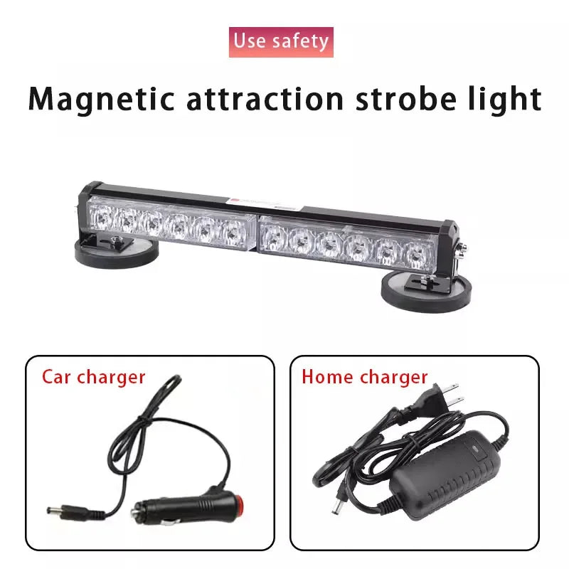 Rechargeable Warning Flashing Magnet Suction Portable Ceiling