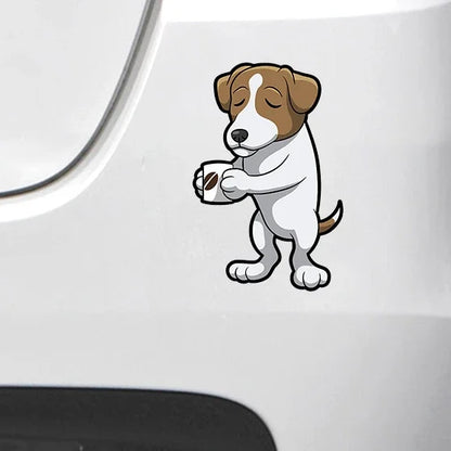 Design Sticky Cartoon Cute Schnauzer Jack Russell Terrier Sticker