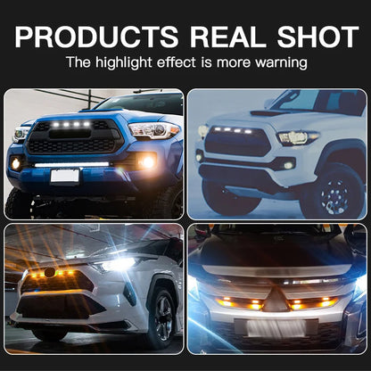 6000K White 3000K Amber 12V Front Grille Lighting 2016-2020