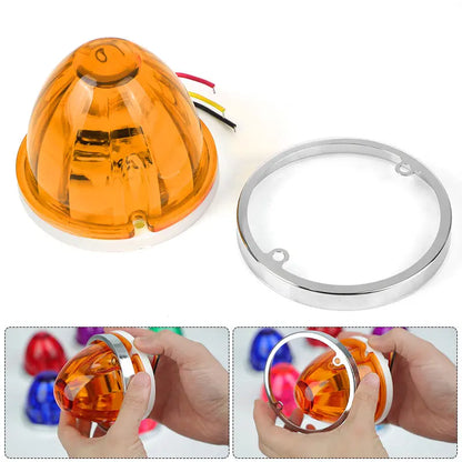 For Camper 12V 24V Flash Warning Signal Strobe Truck Trailer Side