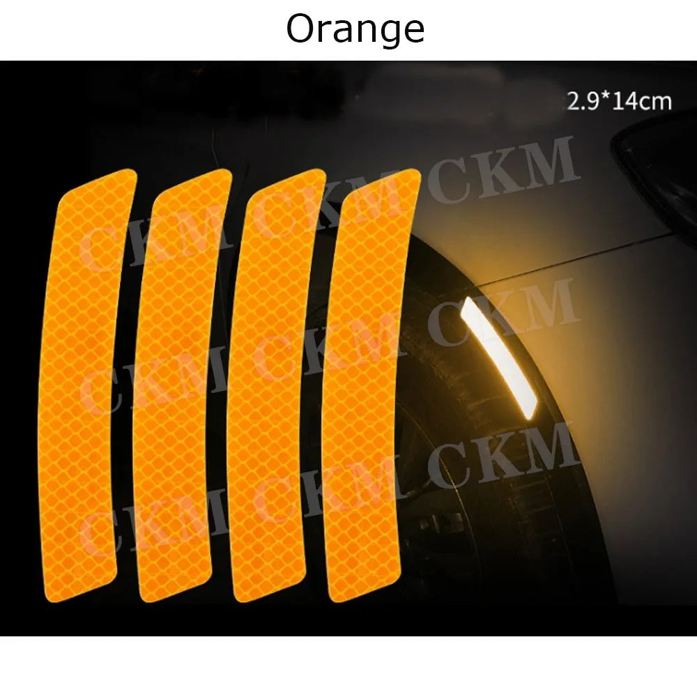 For VW Trunk Bumper Safety Warning Reflector Protective Stickers