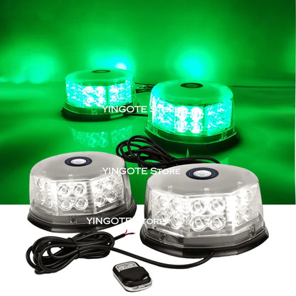 Green Engineering Trucks Trailer Magnet 32LED Beacon Flashing