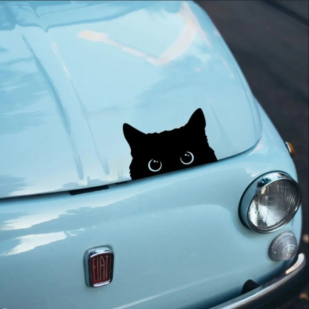 self-adhesive Cat Sticker Peeking Pet Funny