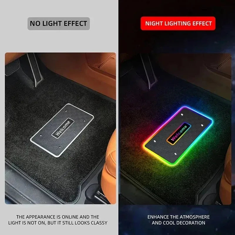 In Floor Mat Ambient RGB APP Control Customizable Interior