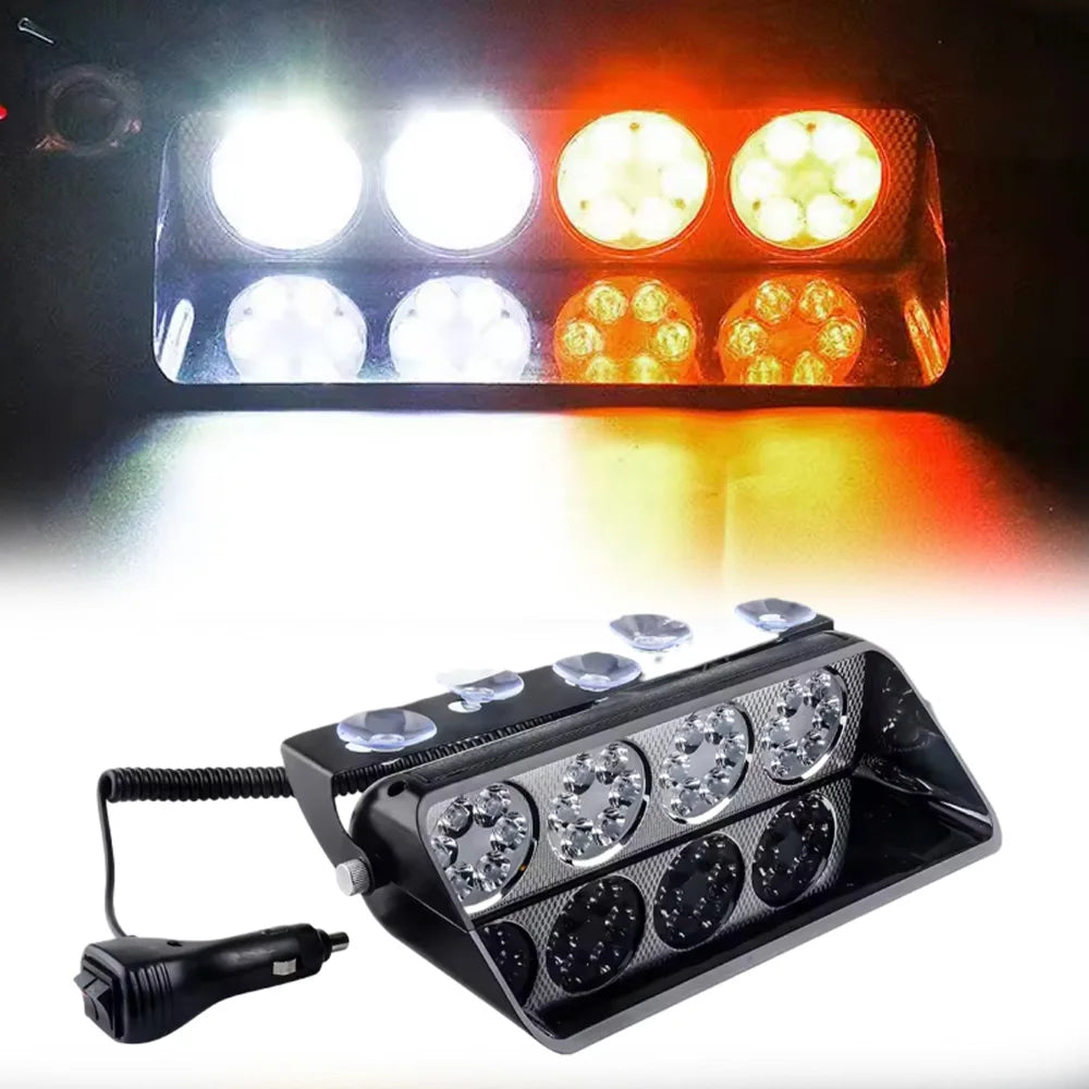 For Universal Vehicles Equipped Strobe White Amber Red A 12V Dc