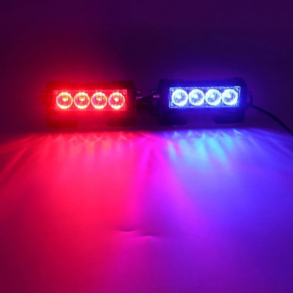 Warning Strobe Strip 8LED Remote Control Daytime Running Flashing