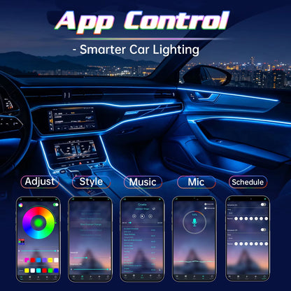 RGB Ambient Strip Kit Million Colors Interior APP Remote
