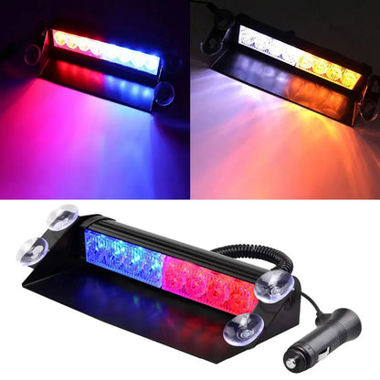Strobe Flasher Windshield Flashing Warning Signal Red Blue