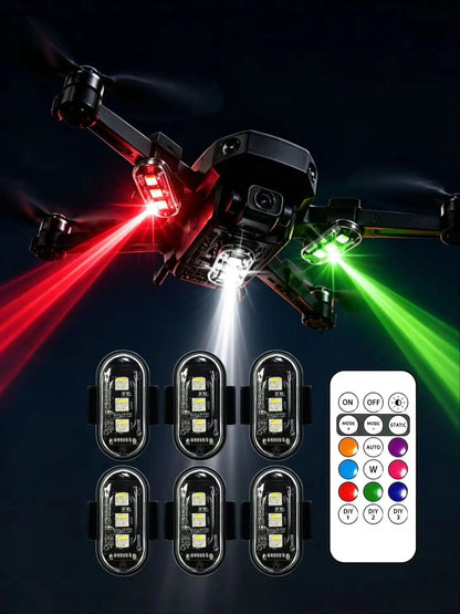 8PCS Up Night RGB Aircraft Motorcycles Truck Airplanes