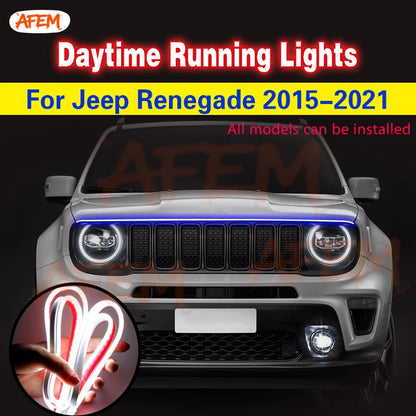 For Jeep Renegade 2015-2021 LED Daytime 1PCS Running Drl 12V