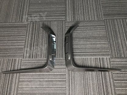 For BMW G70 2023+ Dry Carbon Fiber Front Bumper Air Vent Trim