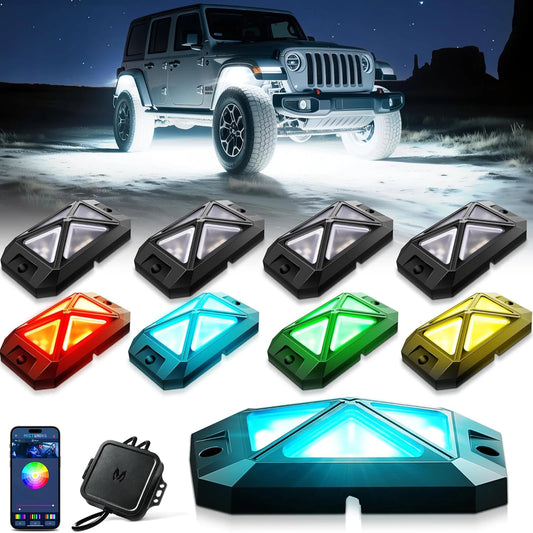 Mictuning C4 Rgbw Rock Pods 360 ultra-bright 4-sided Wide