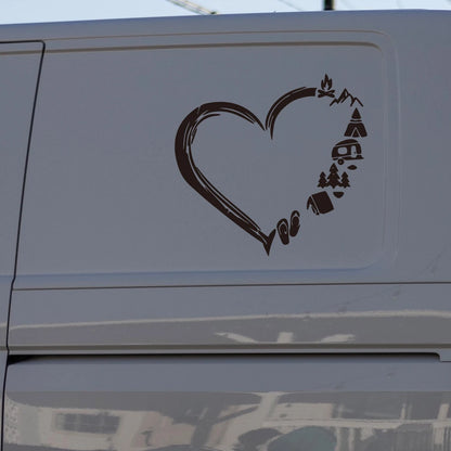 Love Traveling Loving Camping Rv Travel Window Body Stickers
