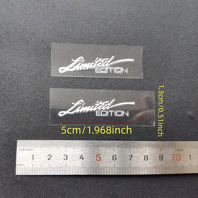 2PCS Limited Edition Handwritten Vinyl Sticker Waterproof