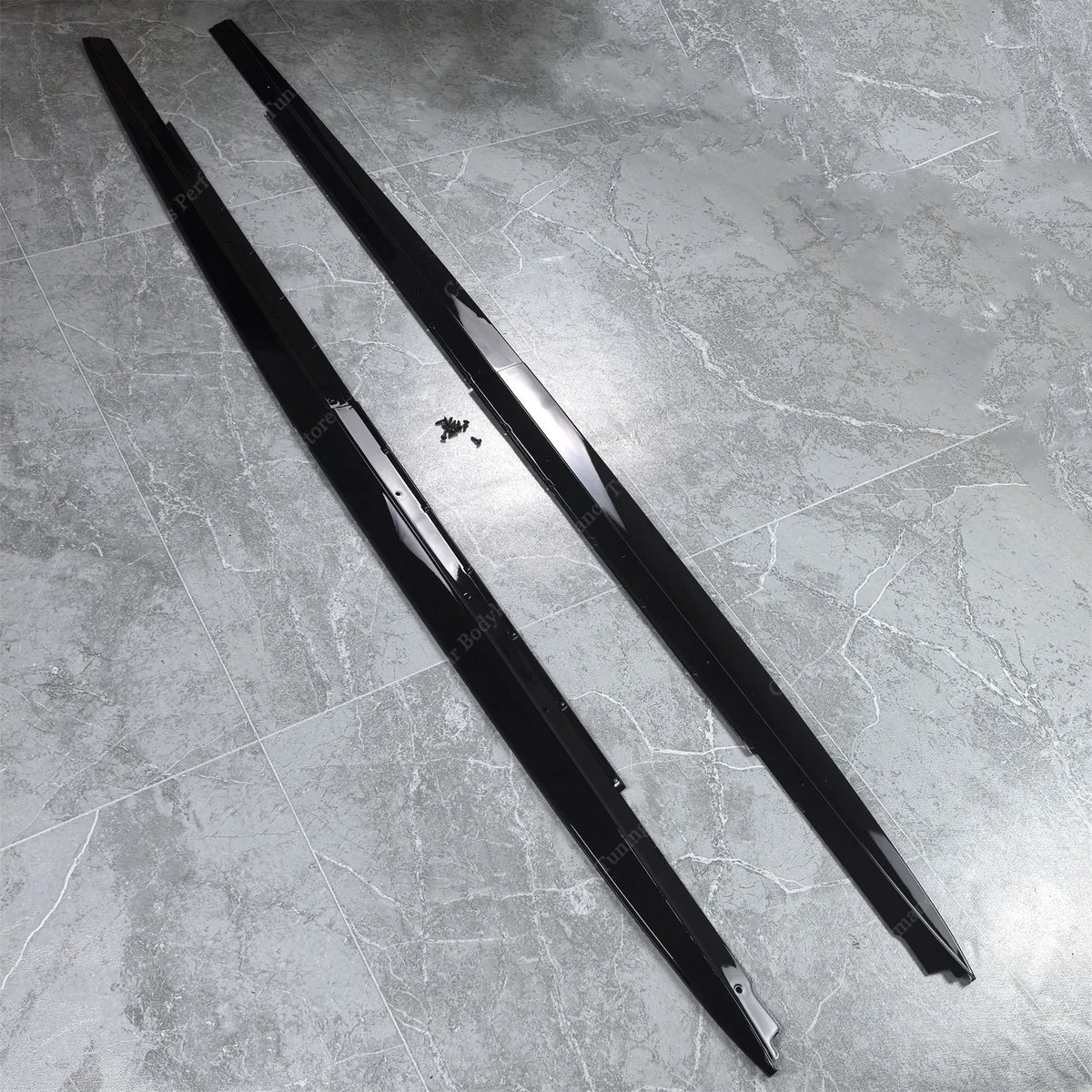 For BMW G30 G31 520I 520D Gloss Black ABS Side Skirts Extension