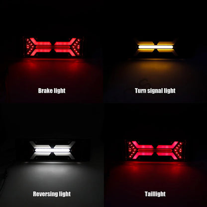 For Trailer 2PCS 12V Combination Tail Turn Signal Lamps Brake