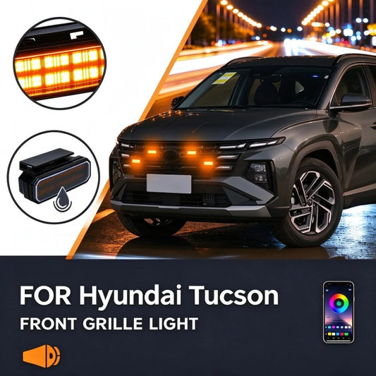 For Hyundai Tucson Center Front Grille Small Amber Front Grille