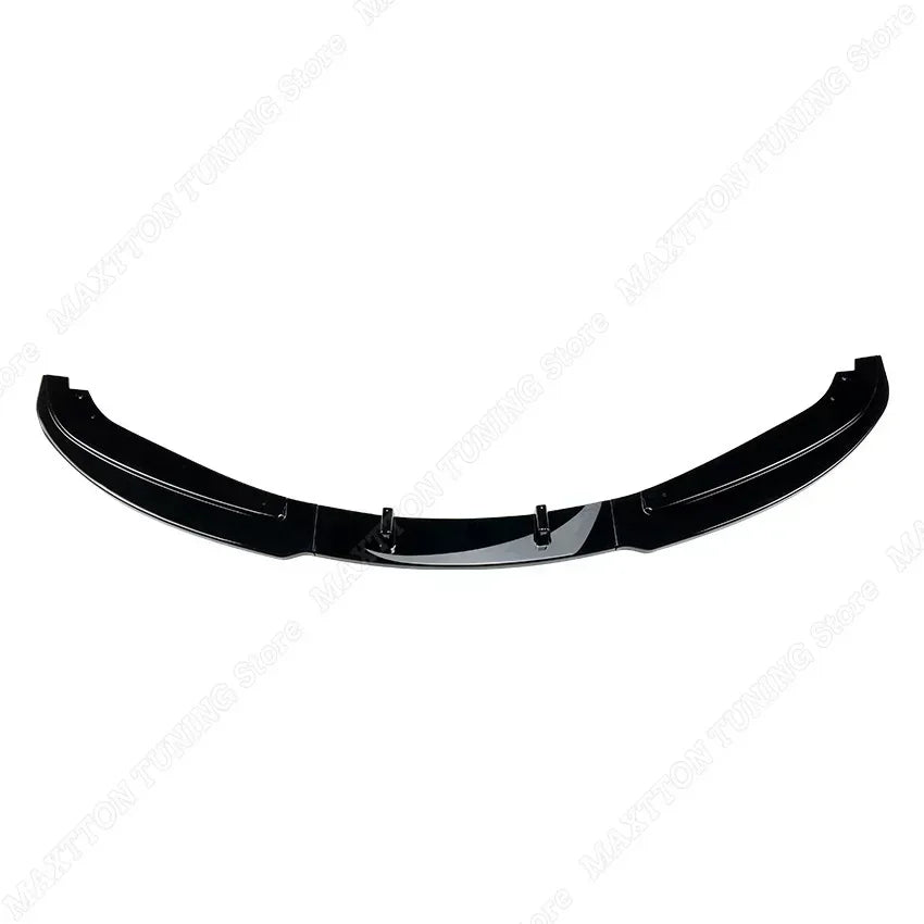 For BMW 3 Series E90 E91 3PCS Gloss Black Maxton Front Splitter