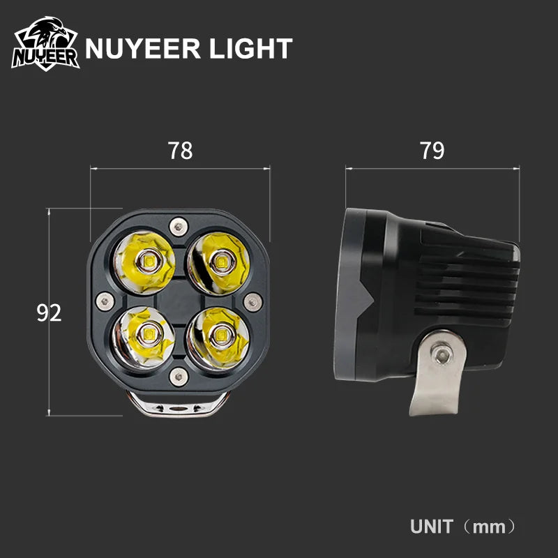 12V 24V Offroad Driving 3inch Pod Spot Beam Drl