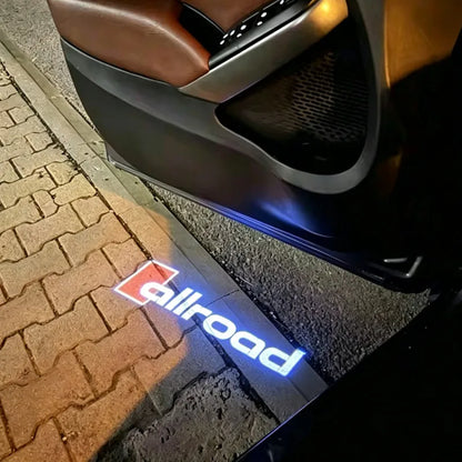 For Audi Allroad Tt A1 A3 Door Welcome Ghost Shadow Warning 8L