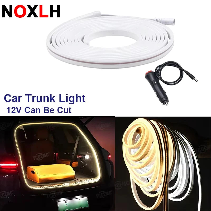 For Tesla Model Y Trunk Atmosphere Strip Cigarette Lighter 2M 4M