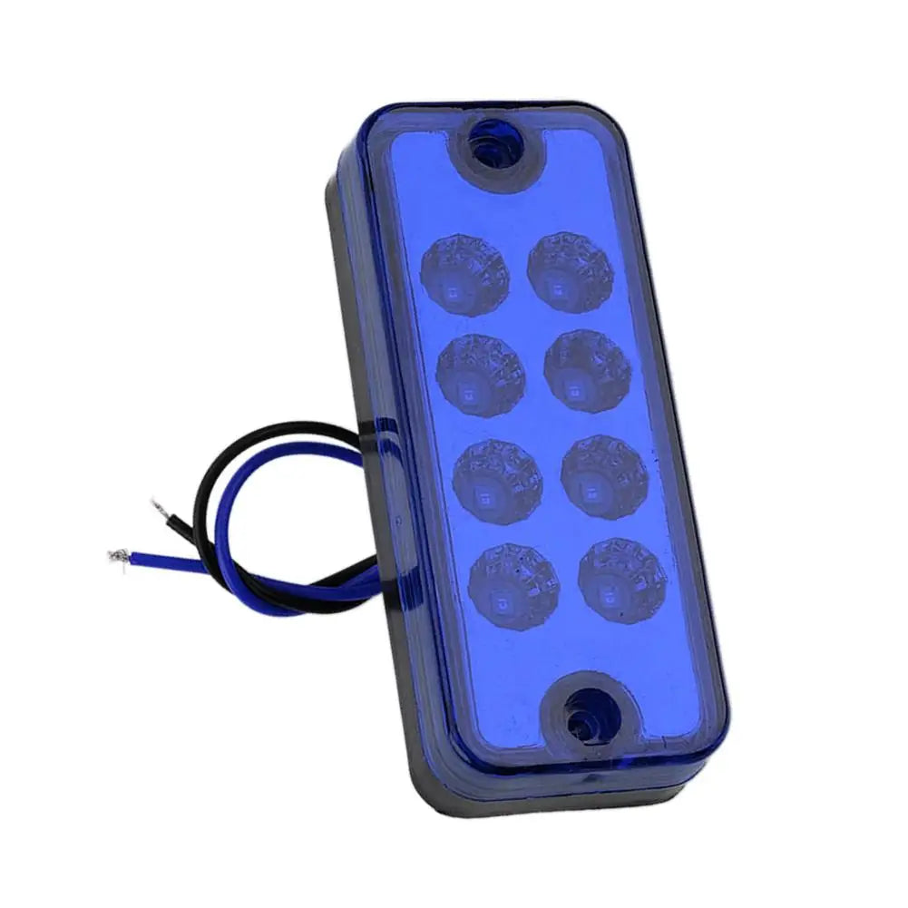 2PCS Blue Side Marker Indicator Clearance 12V Truck Trailer