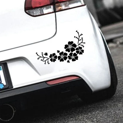 2PCS Set Stickers Flower Sticker Rear Windshield Front Bumper
