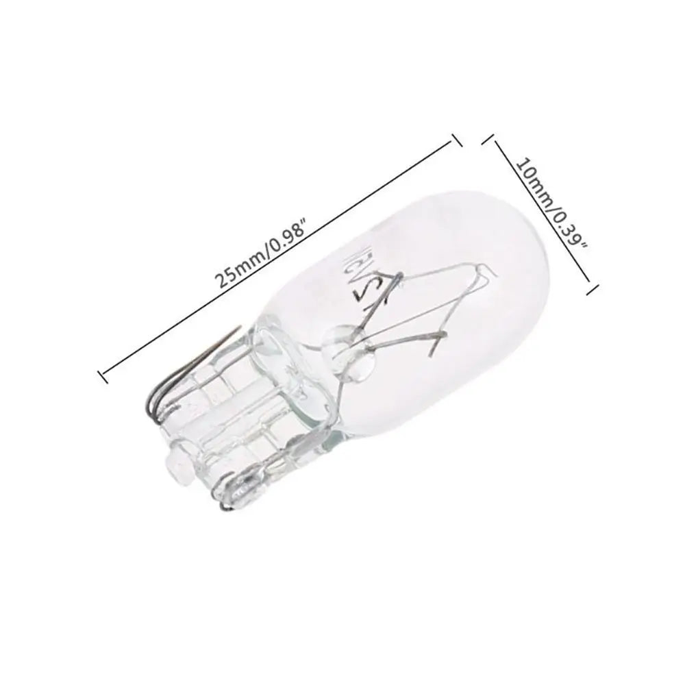 10PCS Set Warm White 12V 5W T10 W5W 194