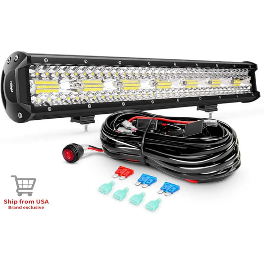 Nilight Combo Bar Set Driving Lamps Row Flood Spot