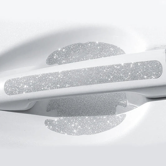 4X Door Bowl Handle Reflective Bling Sticker anti-scratch
